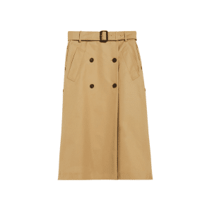 WEEKEND MAX MARA GONNA PORTAFOGLIO IN GABARDINA NEBBIA