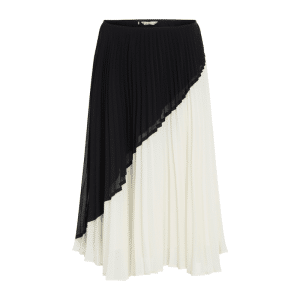 TOMMY HILFIGER VISCOSE BLOCKED MID SKIRT