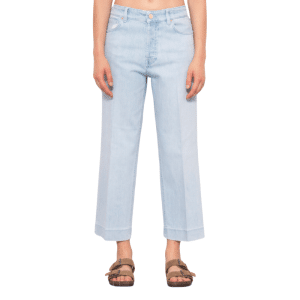 DON THE FULLER JEANS DONNA CROPPED WIDE LEG MODELLO STOCCARDA