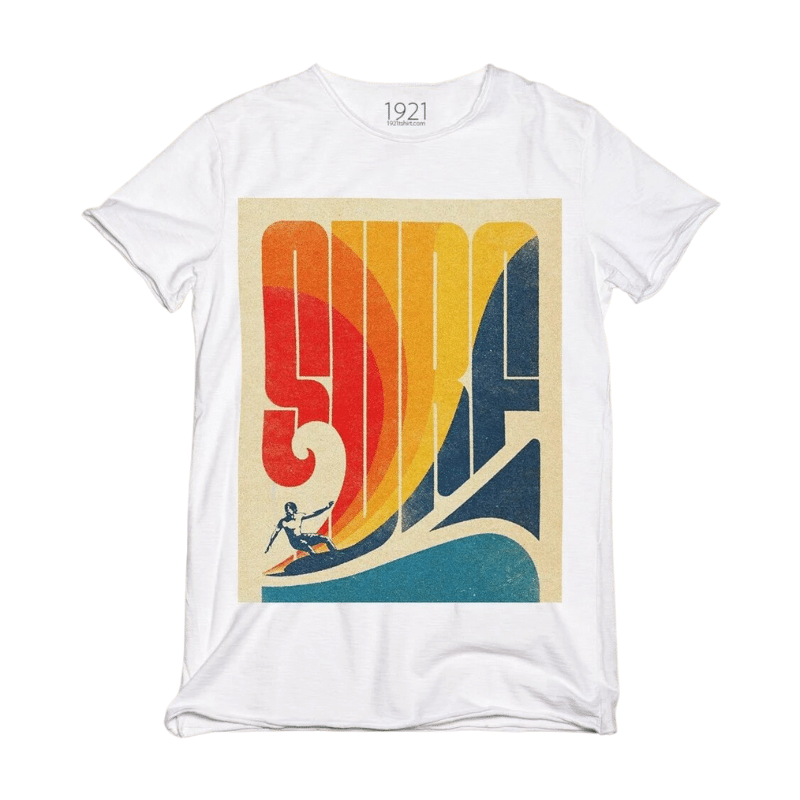 1921 T SHIRT UOMO SUMMER COLLECTION SURF BIANCO 19 Caveaux Shop