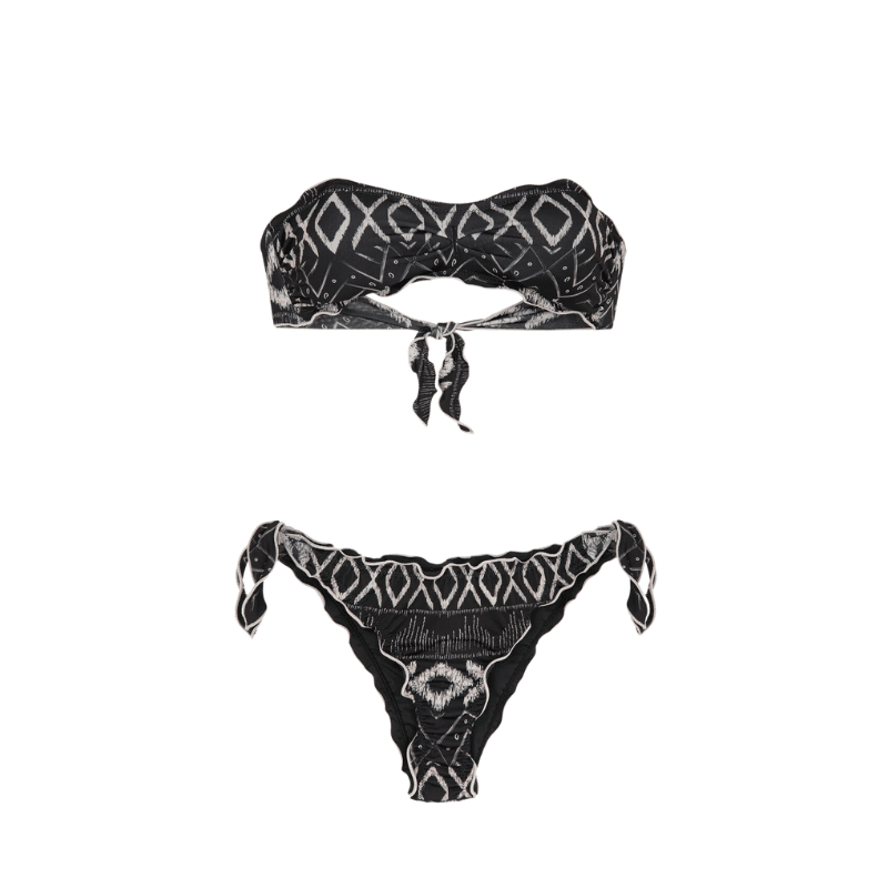 F**K BIKINI FASCIA E SLIP NODI REGOLABILI FANTASIA ETHOS