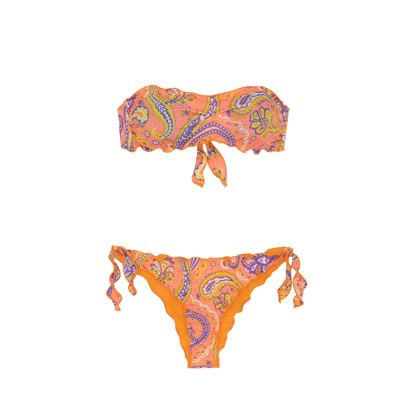 F**K BIKINI FASCIA E SLIP NODI REGOLABILI SUNRISE FANTASIA