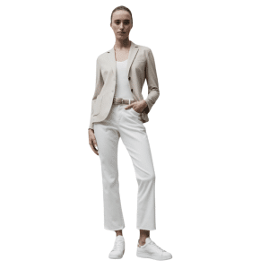 CIRCOLO 1901 PRINTED JERSEY FLEECE BLAZER