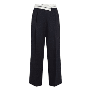 TOMMY HILFIGER PANTALONE DONNA WIDE LEG VITA INCROCIATA