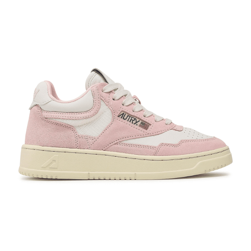 women Autry Action Shoes Autry Sneakers Open Mid Pink