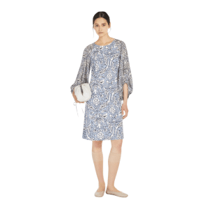 WEEKEND MAX MARA ABITO DONNA IN JERSEY INTERLOCK DI VISCOSA STAMPATO ORATA