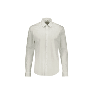 CALVIN KLEIN POPLIN LOGO SLEEVE SLIM SHIRT