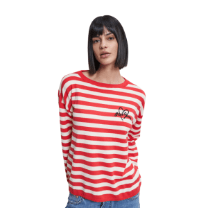 OTTOD'AME MAGLIA DONNA IN VISCOSA A RIGHE