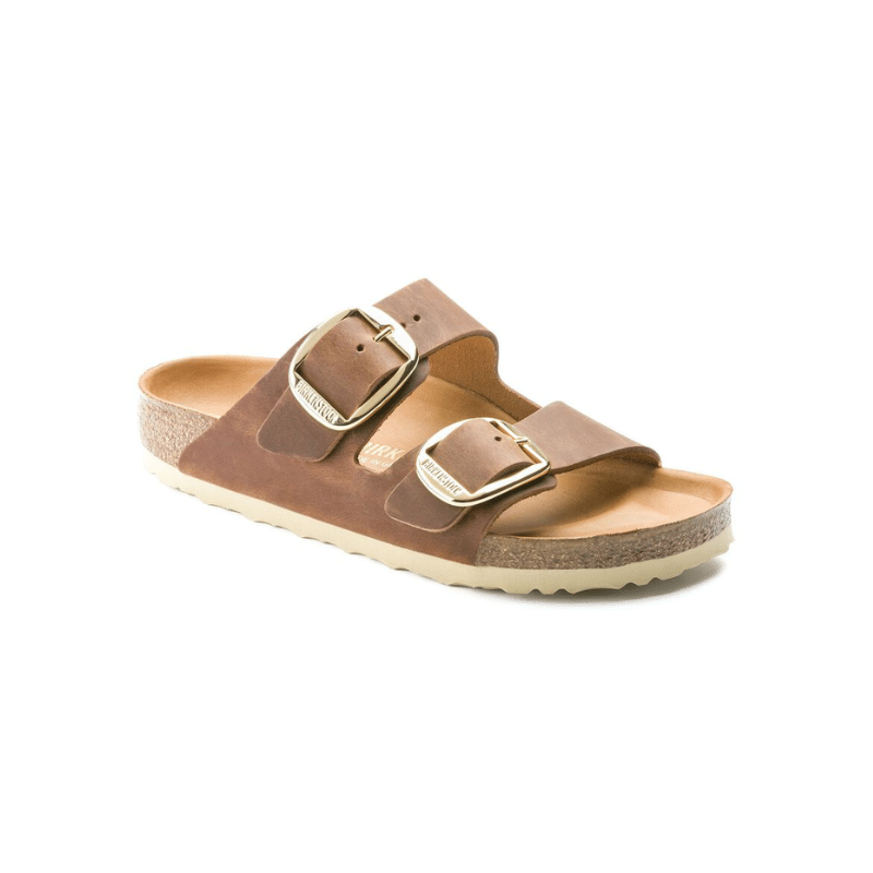 birkenstock Arizona Big Buckle cognac, Oiled Leather - Calz. S