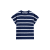 Dark night navy/ivory silk