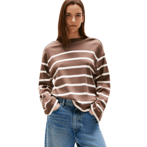 TOMMY HILFIGER MAGLIA DONNA MANICA LUNGA GOLD BUTTON