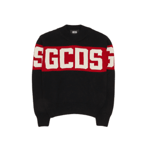 GCDS MAGLIA BAMBINO GIROCOLLO BAND LOGO