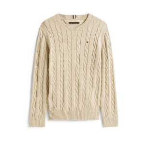 TOMMY HILFIGER MAGLIA BAMBINO IN COTONE A TRECCE