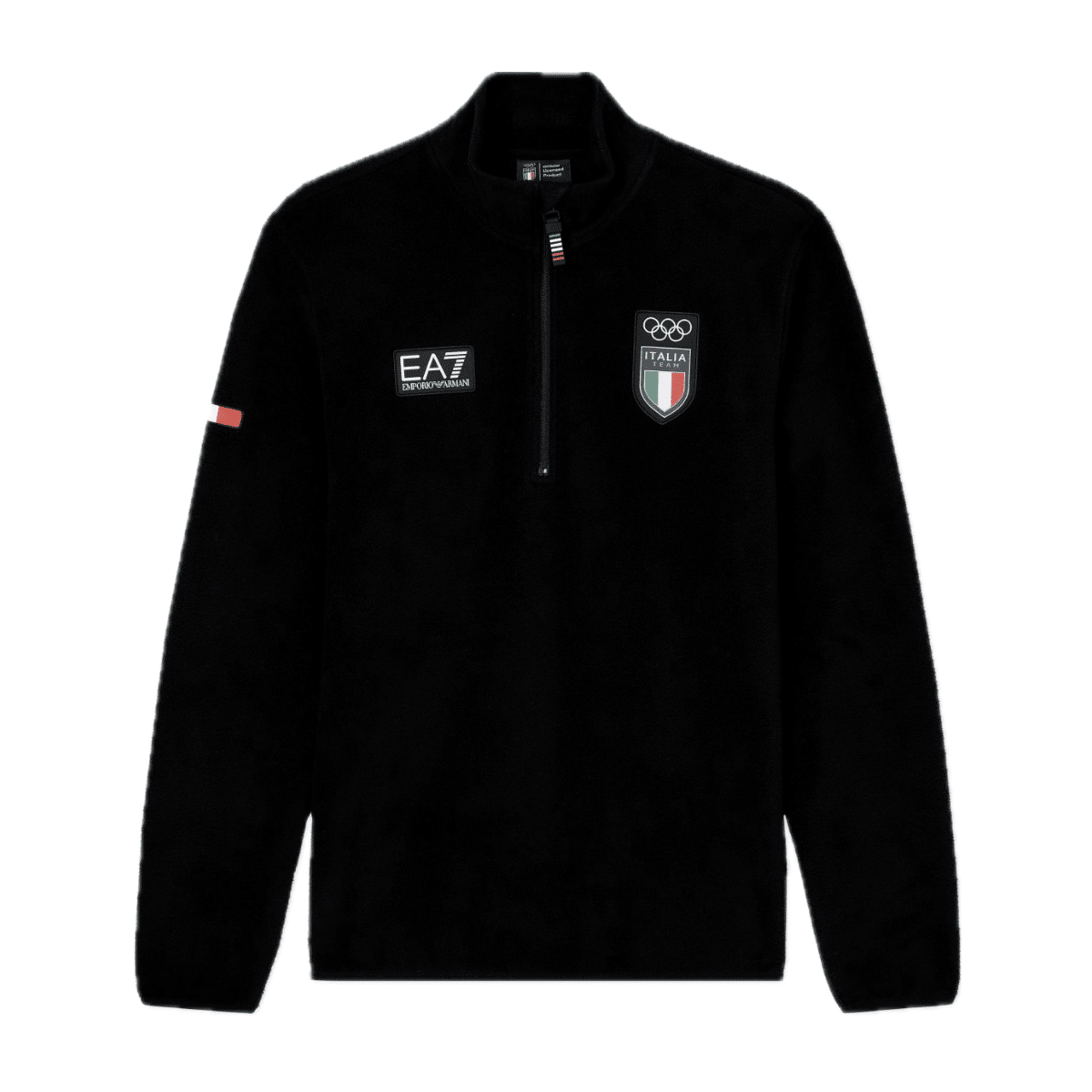 E A7 FELPA MEZZA ZIP ITALIA OLYMPIC TEAM