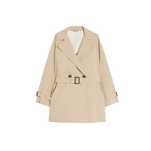 WEEKEND MAX MARA TRENCH CORTO IN TELA ANTIGOCCIA OVATTA