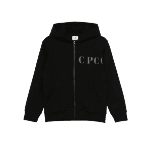 C.P. COMPANY FELP BAMBINO CON ZIP E CAPPUCCIO