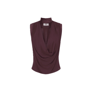 ELISABETTA FRANCHI Top in georgette di viscosa CA13461E2
