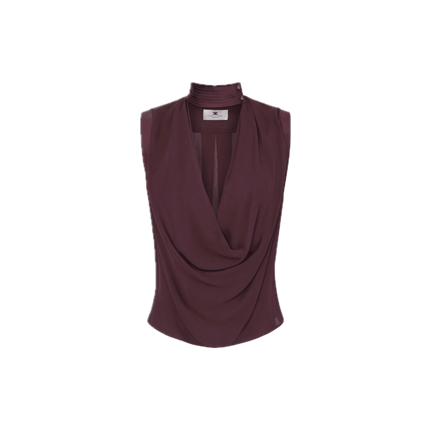 ELISABETTA FRANCHI Top in georgette di viscosa CA13461E2