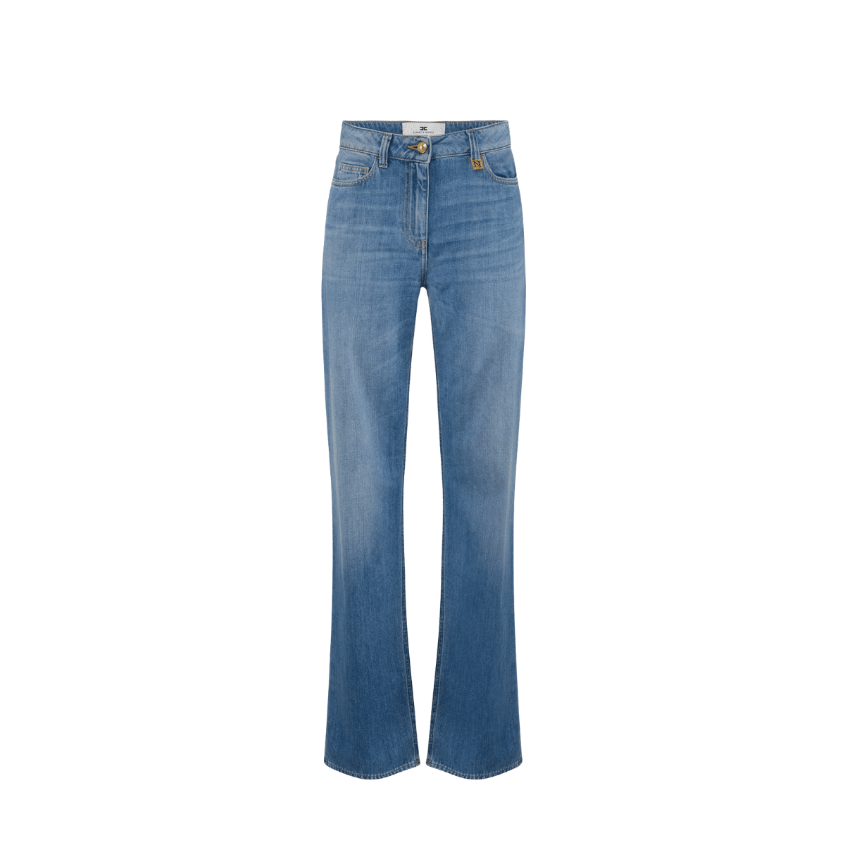 ELISABETTA FRANCHI Jeans a palazzo con dettaglio logo PJ21I61E2