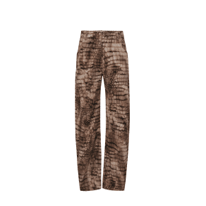 ELISABETTA FRANCHI Jeans in drill con stampa alligatore PJ31D61E2