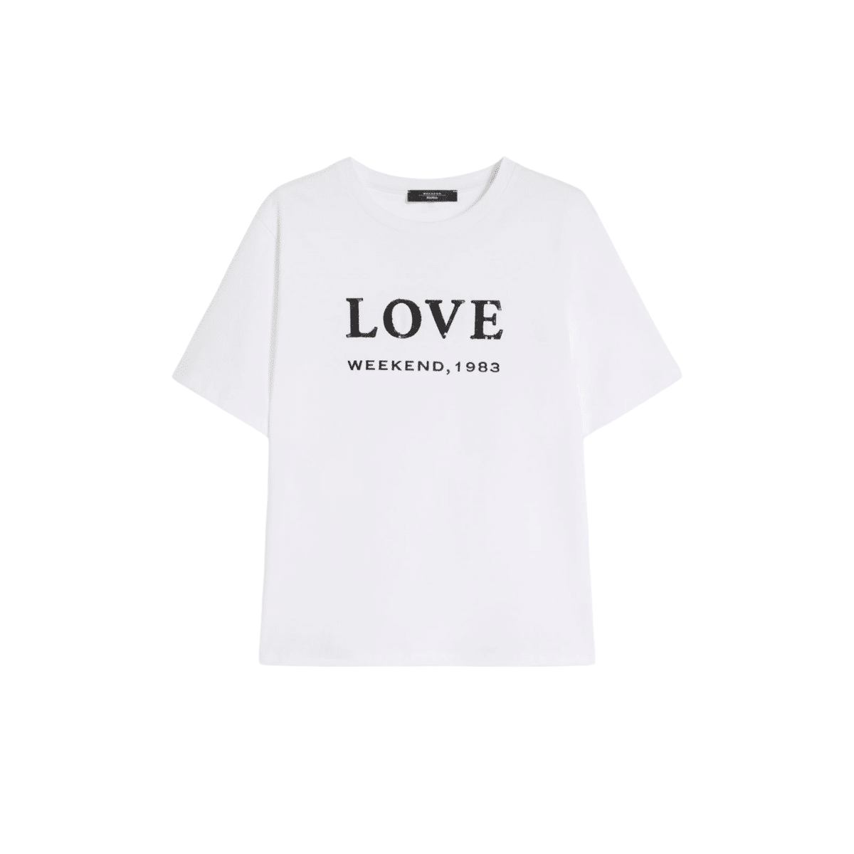 WEEKEND MAX MARA T-SHIRT IN COTONE CON STAMPA E RICAMI AGILE