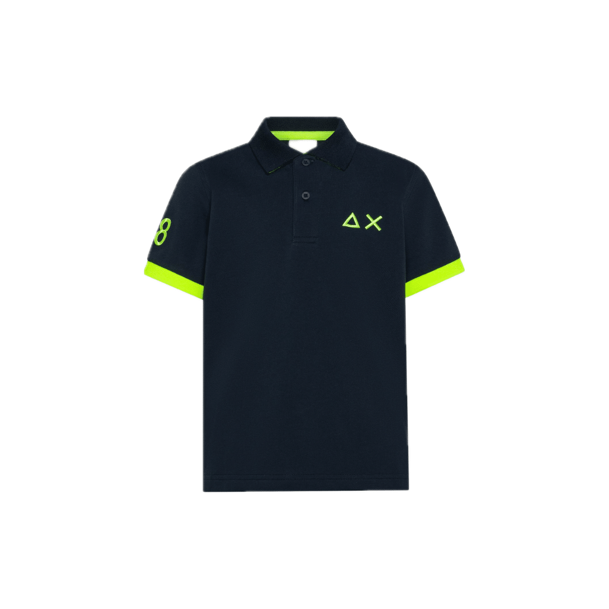 SUN 68 POLO BAMBINO BIG LOGO FLUO