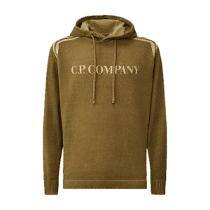 C. P. COMPANY COTTON CHENILLE DOUBLE DYED HOODED SWEATER