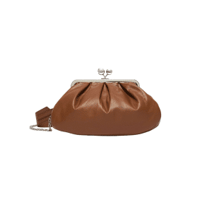 WEEKEND MAX MARA BORSA IN NAPPA LUCIDA SU MONTONE CUBICO