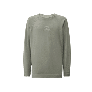 C.P. COMPANY HEAVY PIQUET PIGMENT DYED MOCKNECK SWEATSHIRT