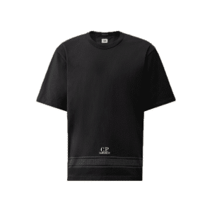 C.P. COMPANY MERCERIZED JERSEY 30/2 TWISTED SHORT SLEEVE EMBROIDERY T-SHIRT