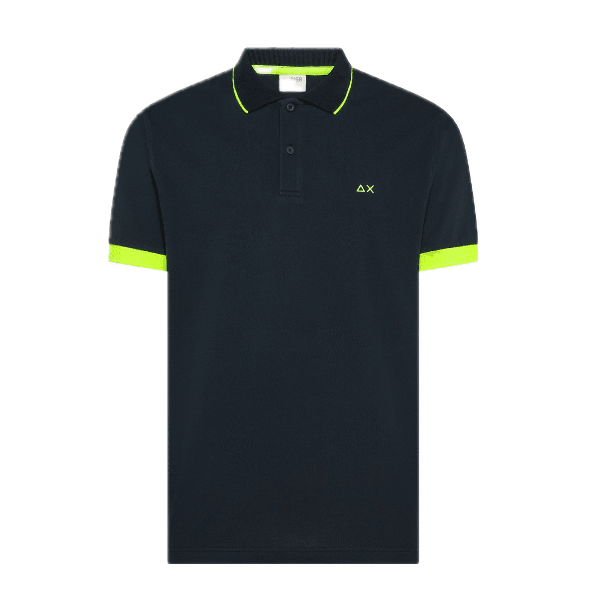 SUN 68 POLO UOMO SMALL STRIPE FLUO