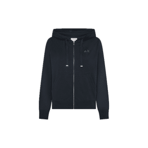 SUN 68 FELPA DONNA CON ZIP IN PIQUET