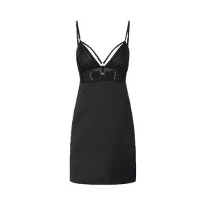 ELISABETTA FRANCHI MINI ABITO IN DUCHESSE CON ELASTICI AB95062E2