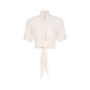 ELISABETTA FRANCHI BLUSA IN GEORGETTE DI VISCOSA CA15862E2
