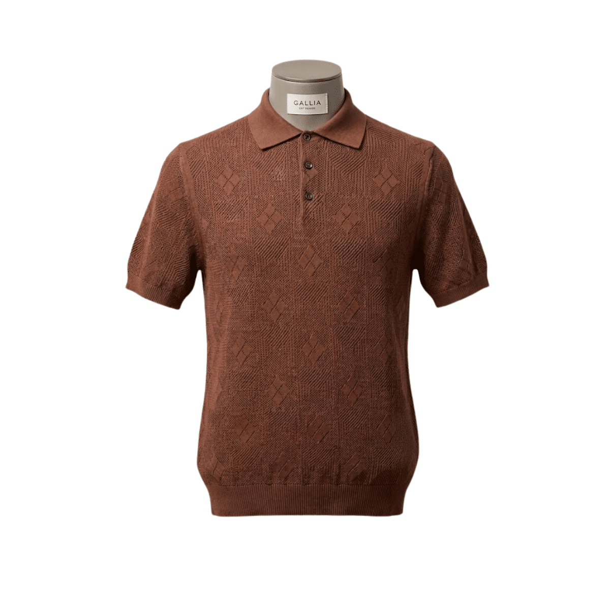GALLIA POLO UOMO GORY CIOCCOLATO