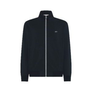 SUN 68 FELPA UOMO CON ZIP IN PIQUET