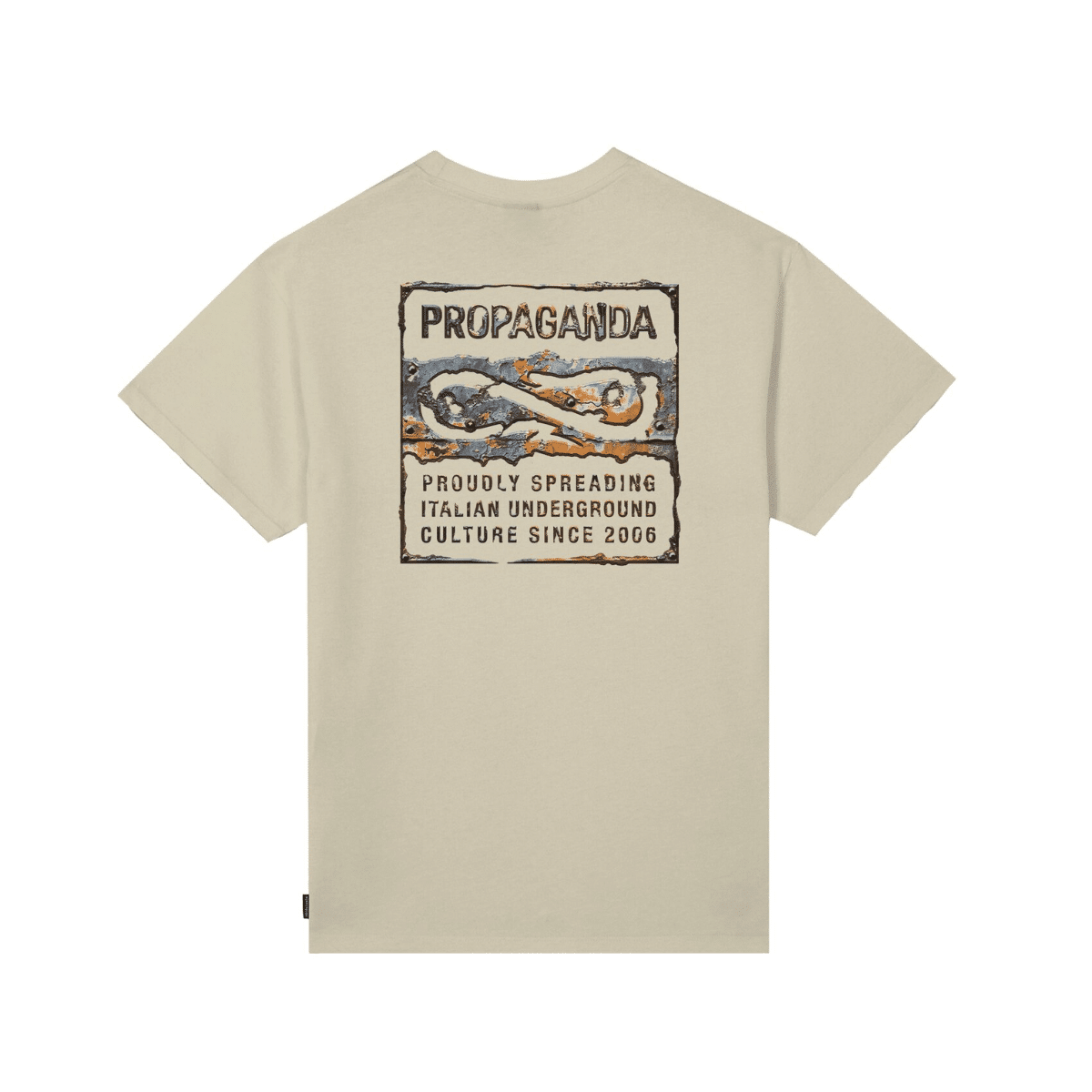 PROPAGANDA T-SHIRT UOMO LABEL RUST