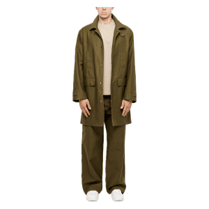 OOF RAINCOAT WAXED COTTON BONE WHITE