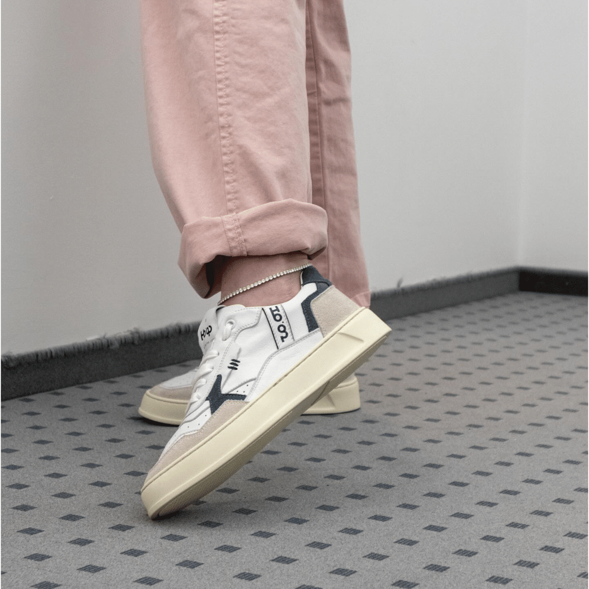 HOOP SCARPE DONNA START OFF WHITE/VERDE MARE/CAMEL