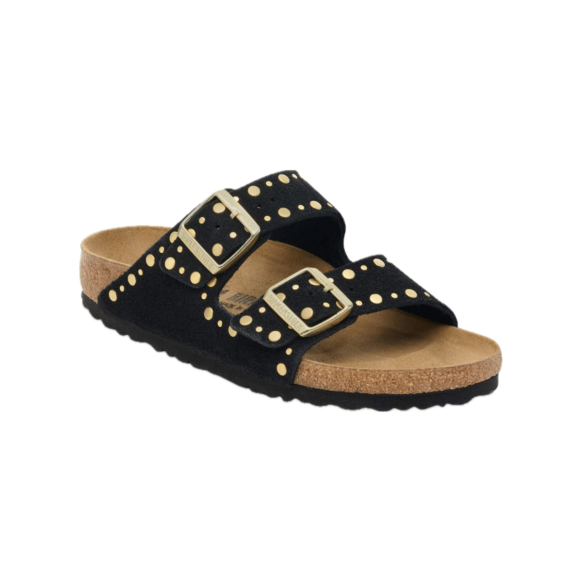 birkenstock Arizona Rivet black, Suede Leather - Calz. S