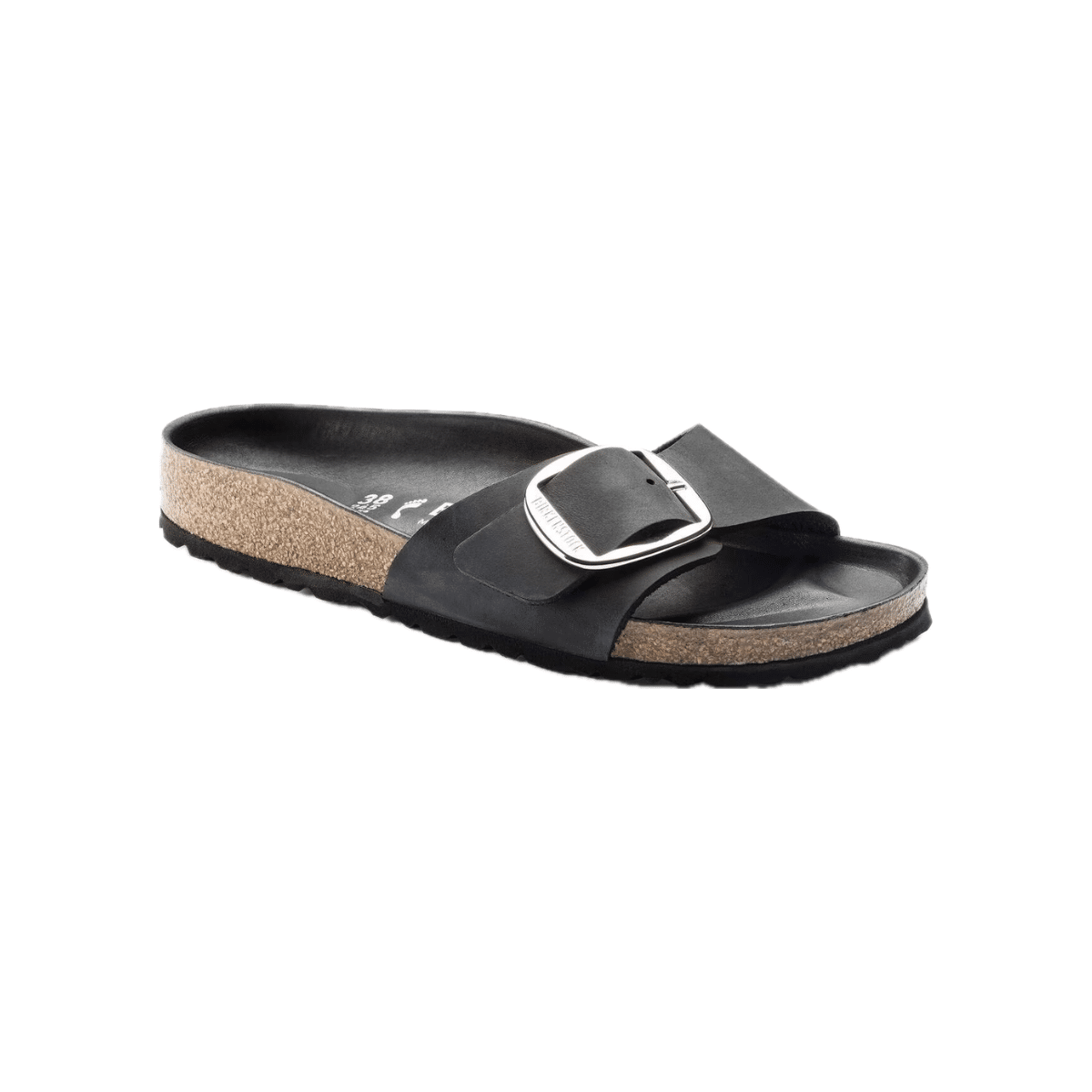 birkenstock Madrid Big Buckle black, Oiled Leather - Calz. S