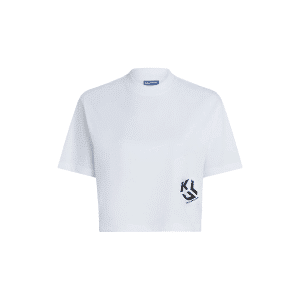 KARL LAGERFELD T-SHIRT DONNA CROPPED MONOGRAM