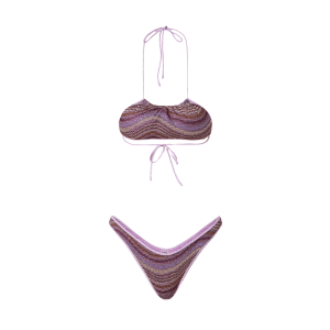F**K BIKINI DONNA CON TOP REGOLABILE E SLIP AMERICANO FISSO