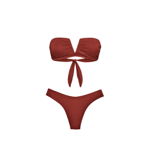 F**K BIKINI DONNA CON FASCIA A V CON FERRETTO E SLIP AMERICANO FISSO