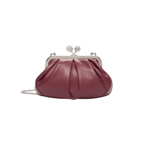 WEEKEND MAX MARA BORSA IN NAPPA LUCIDA SU MONTONE PRATI