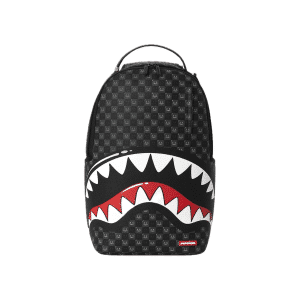 SPRAYGROUND SHARKS IN PARIS WTF BUBBLY BLACK CHECK BACKPACK
