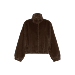 WEEKEND MAX MARA GIACCONE FAUX FUR ANEMONE
