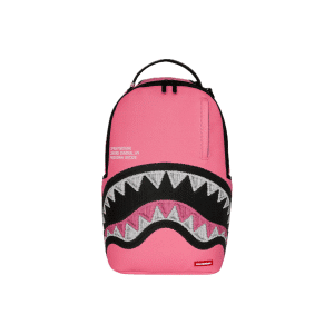 SPRAYGROUND SHARK CENTRAL PINK EMBROIDERED SHARK BACKPACK