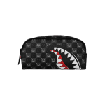 SPRAYGROUND SHARKS IN PARIS WTF BUBBLY BLACK CHECK POUCH