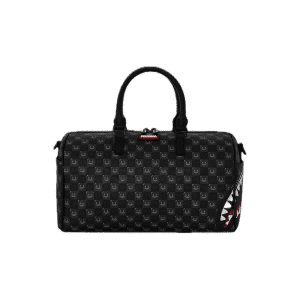 SPRAYGROUND SHARKS IN PARIS WTF BUBBLY BLACK CHECK MINI DUFFLE